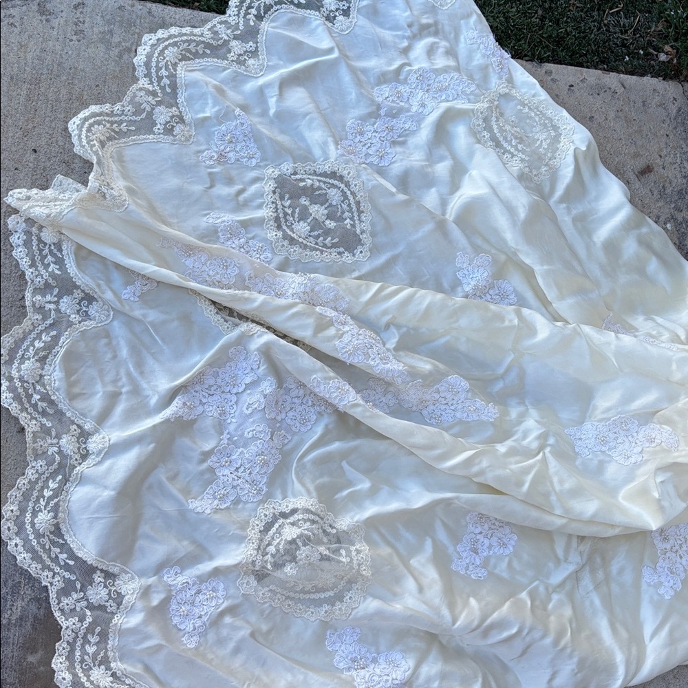 Vintage Elegant Ivory Wedding Dress with Train
size 2 - Picture 9 of 9